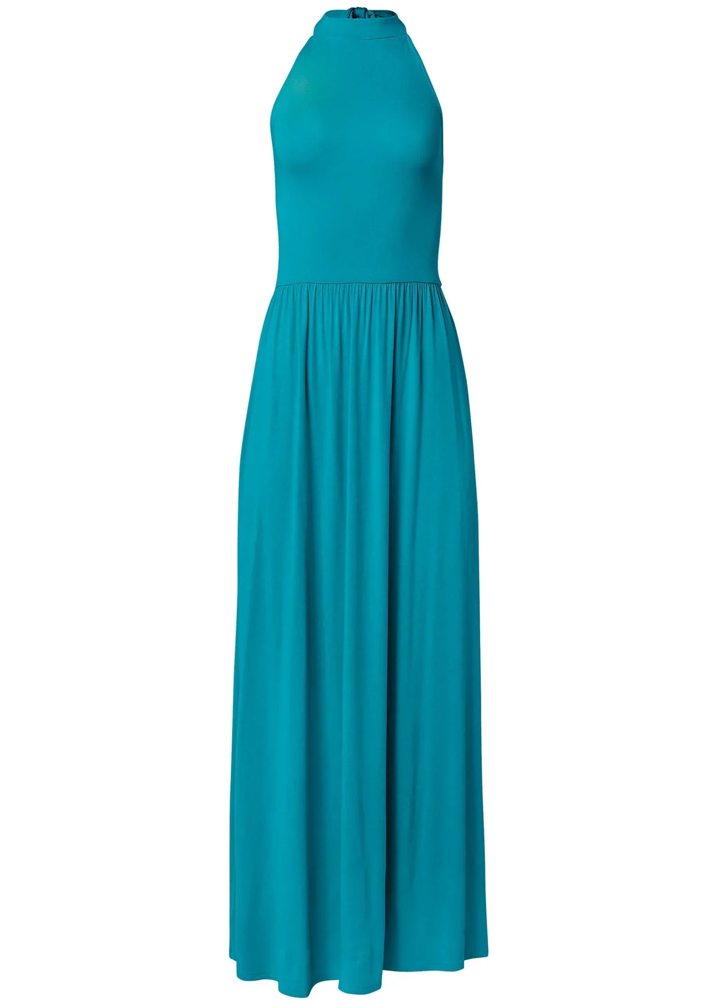 High Neck Maxi Dress Teal