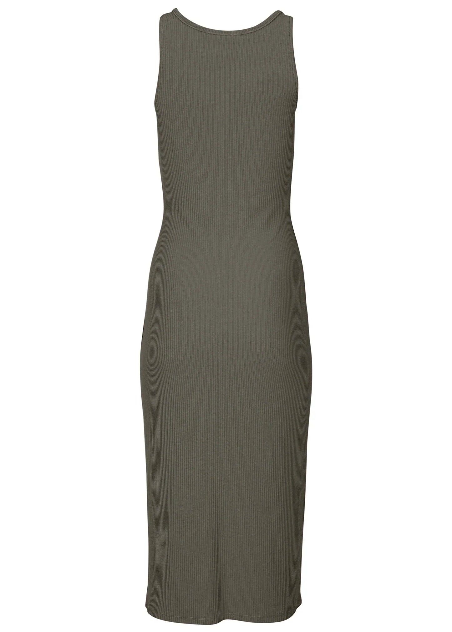 Henley Midi Dress Olive