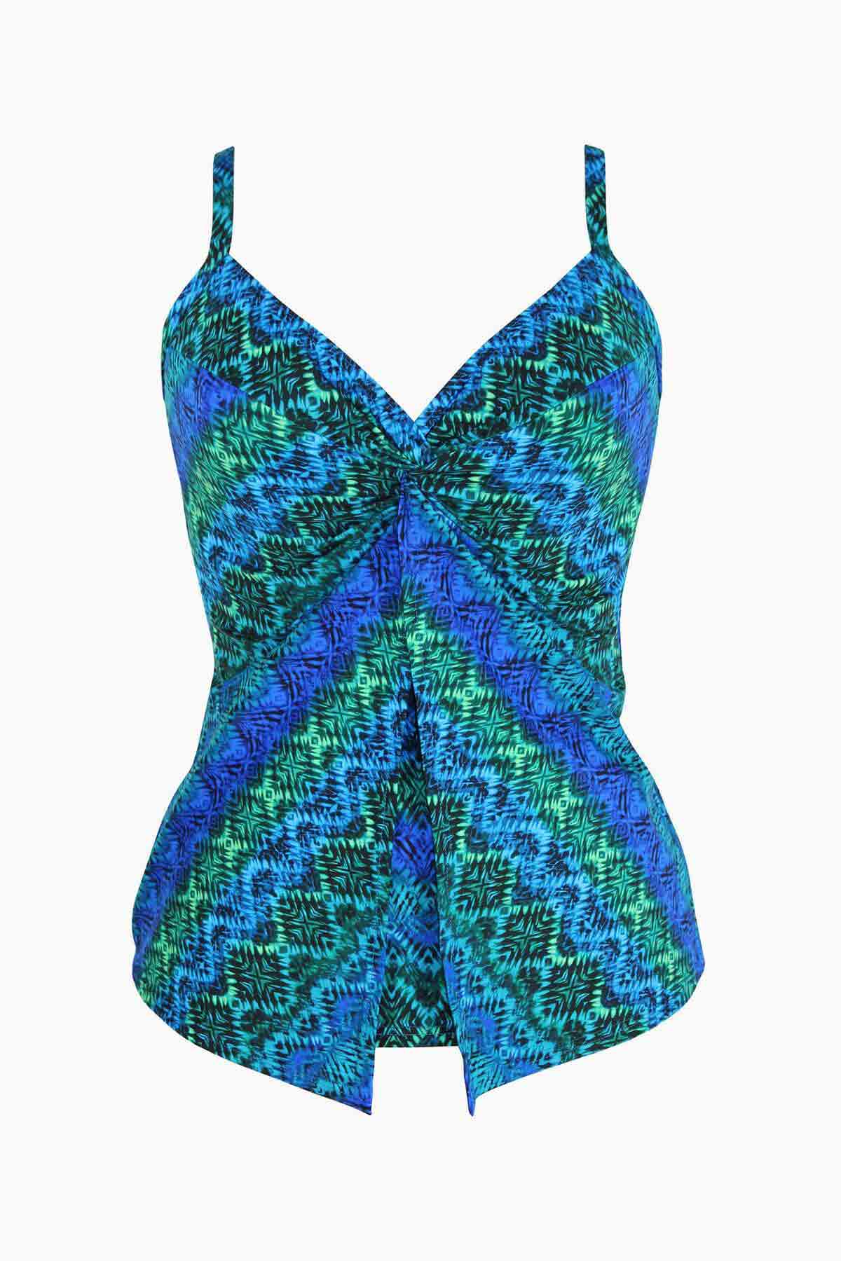 Love Knot Tankini Top in Ocean Ombre