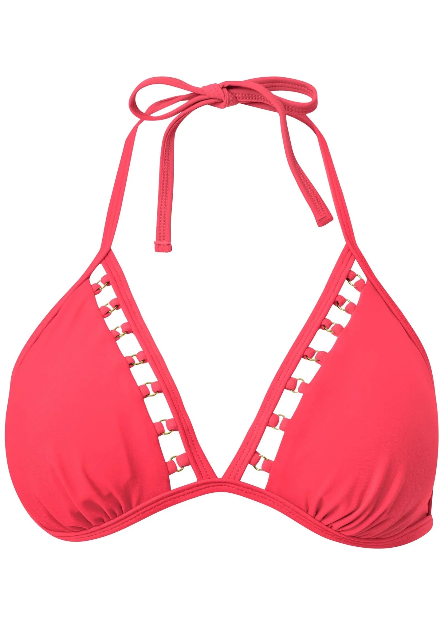 Triangle Ring Bikini Top Sweet Red