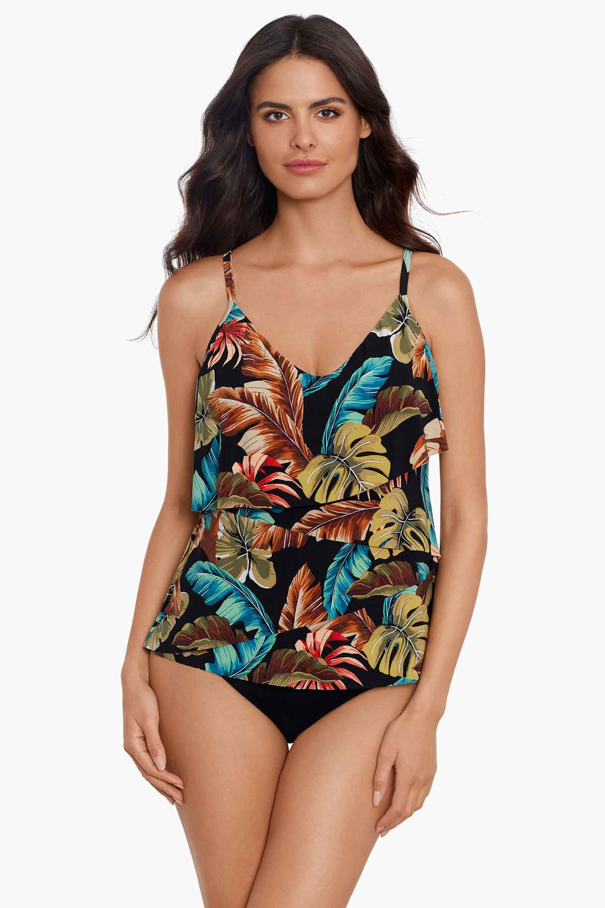 Chloe Tankini Top in Aloe