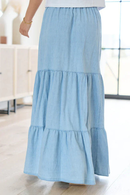 Patricia Chambray Maxi Skirt