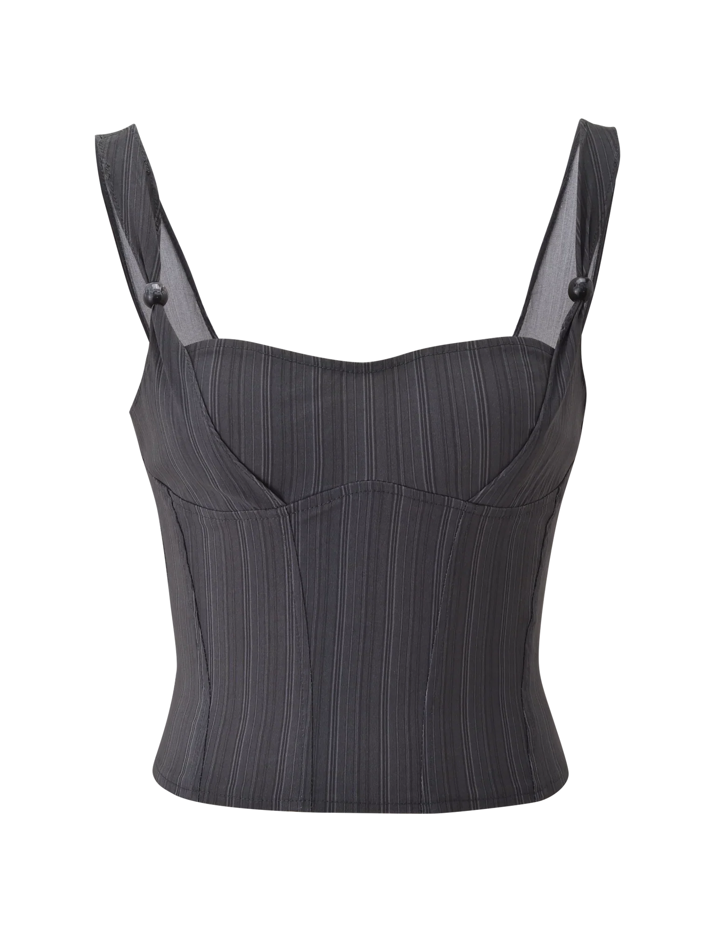 KITTIE CORSET GREY STRIPE