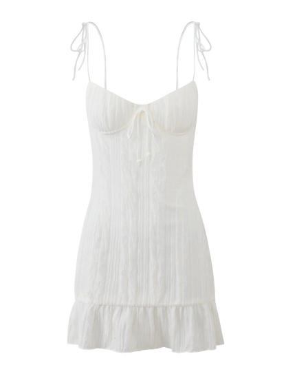 RANIA MINI DRESS OFF WHITE