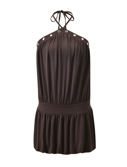NATASHA DRESS CHOCOLATE