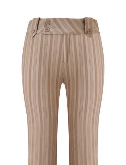 KITTIE PANT TAUPE STRIPE