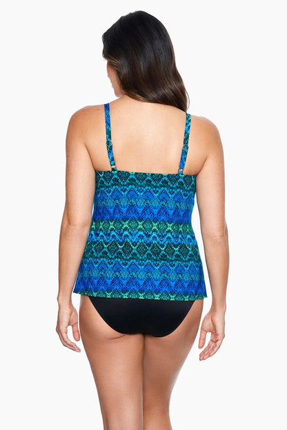 Love Knot Tankini Top in Ocean Ombre