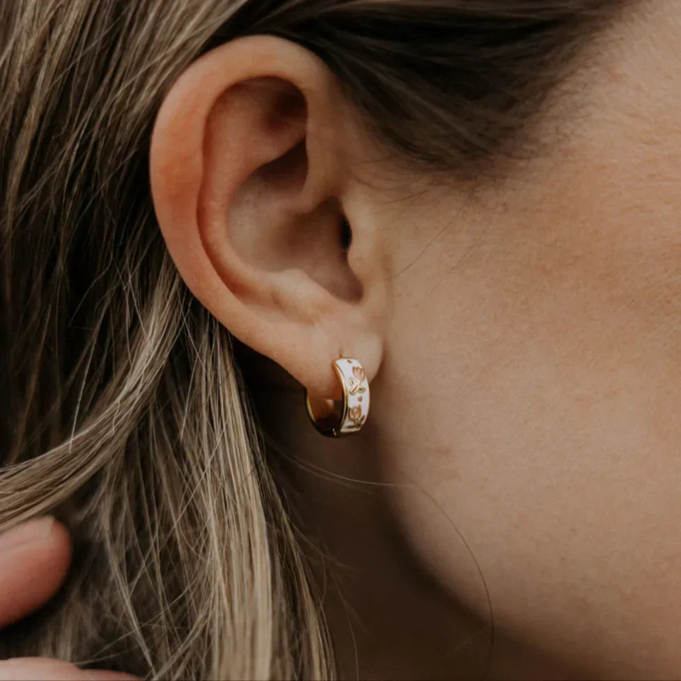 Eloise Tea Cup Hoop Earrings