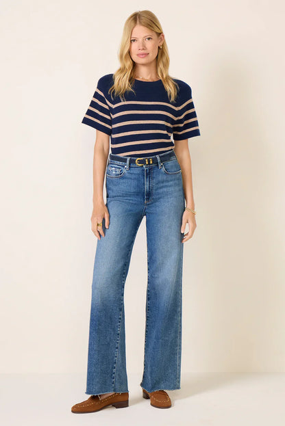 Katie Short Sleeve Raglan Cashmere Tee