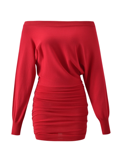 JANINE MINI DRESS RED