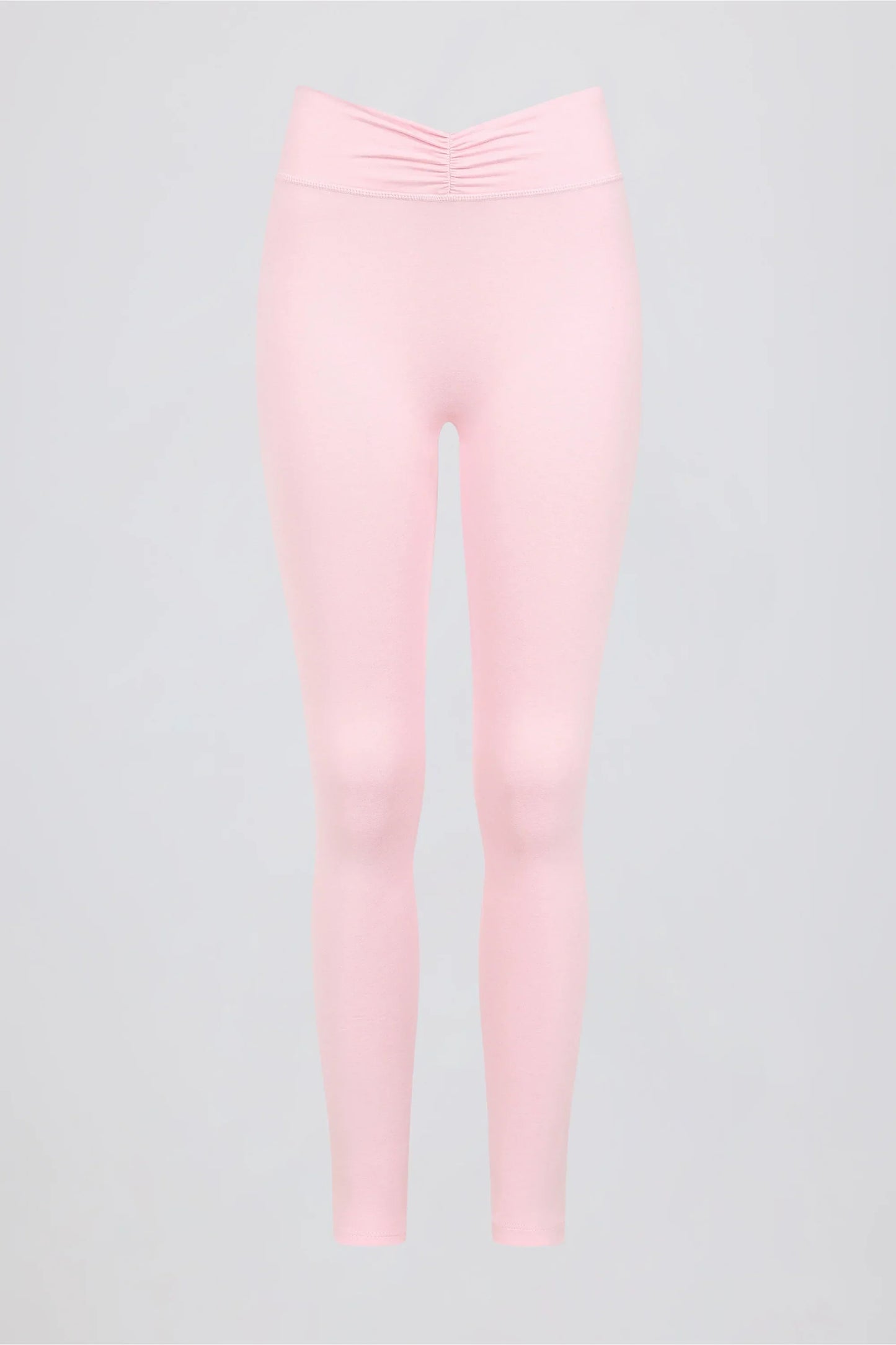 Brushed Jersey Ruched Mid Rise Leggings in Bloom
