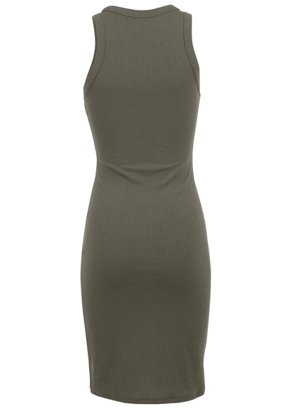 Flexrib Mini Dress Olive