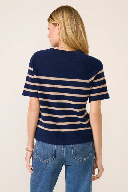 Katie Short Sleeve Raglan Cashmere Tee