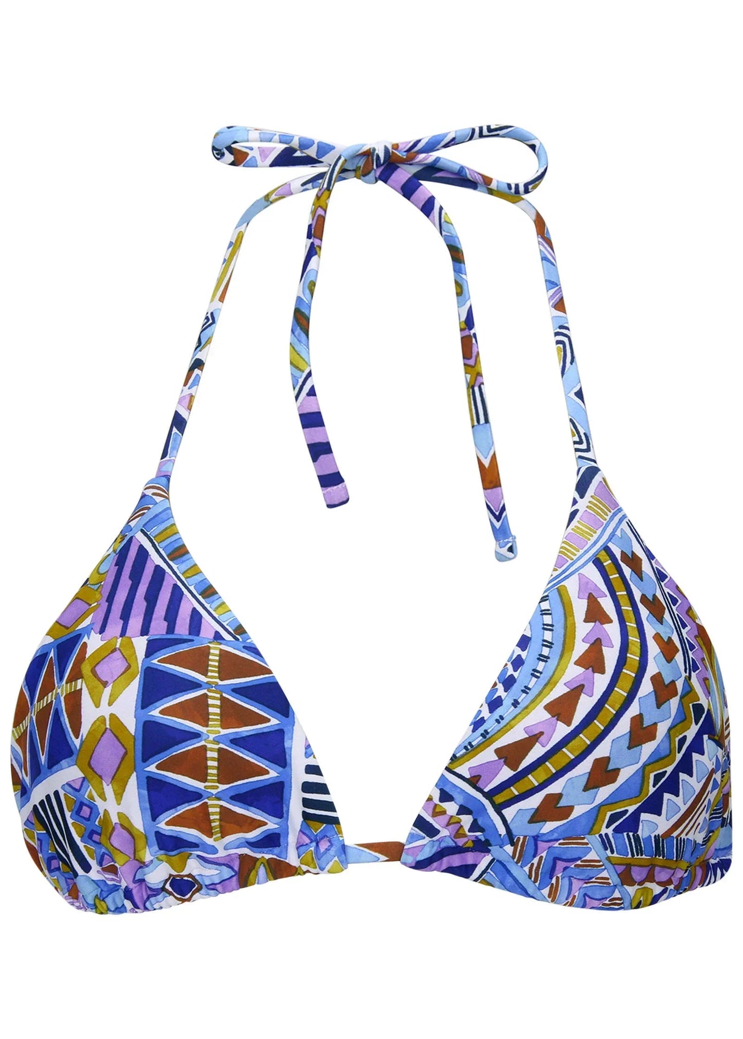 Bahamas Triangle Bikini Top Aztec Patchwork