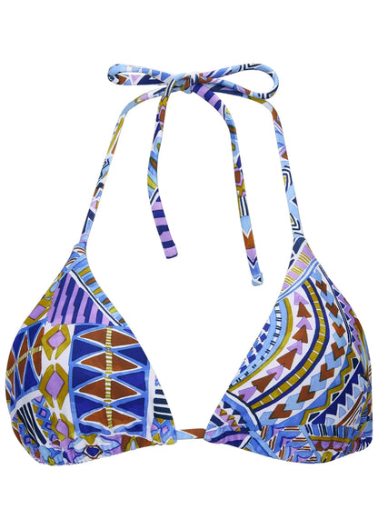 Bahamas Triangle Bikini Top Aztec Patchwork