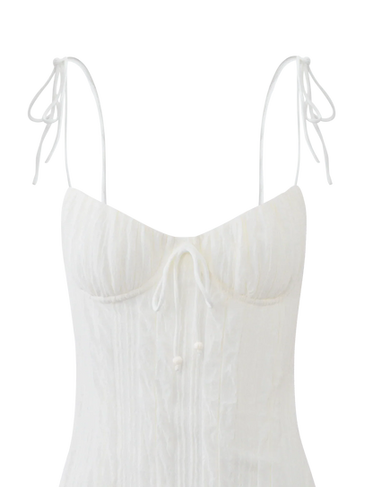RANIA MINI DRESS OFF WHITE