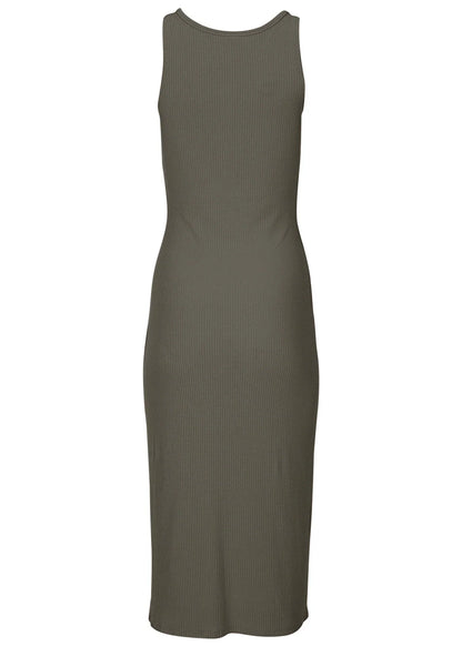 Henley Midi Dress Olive