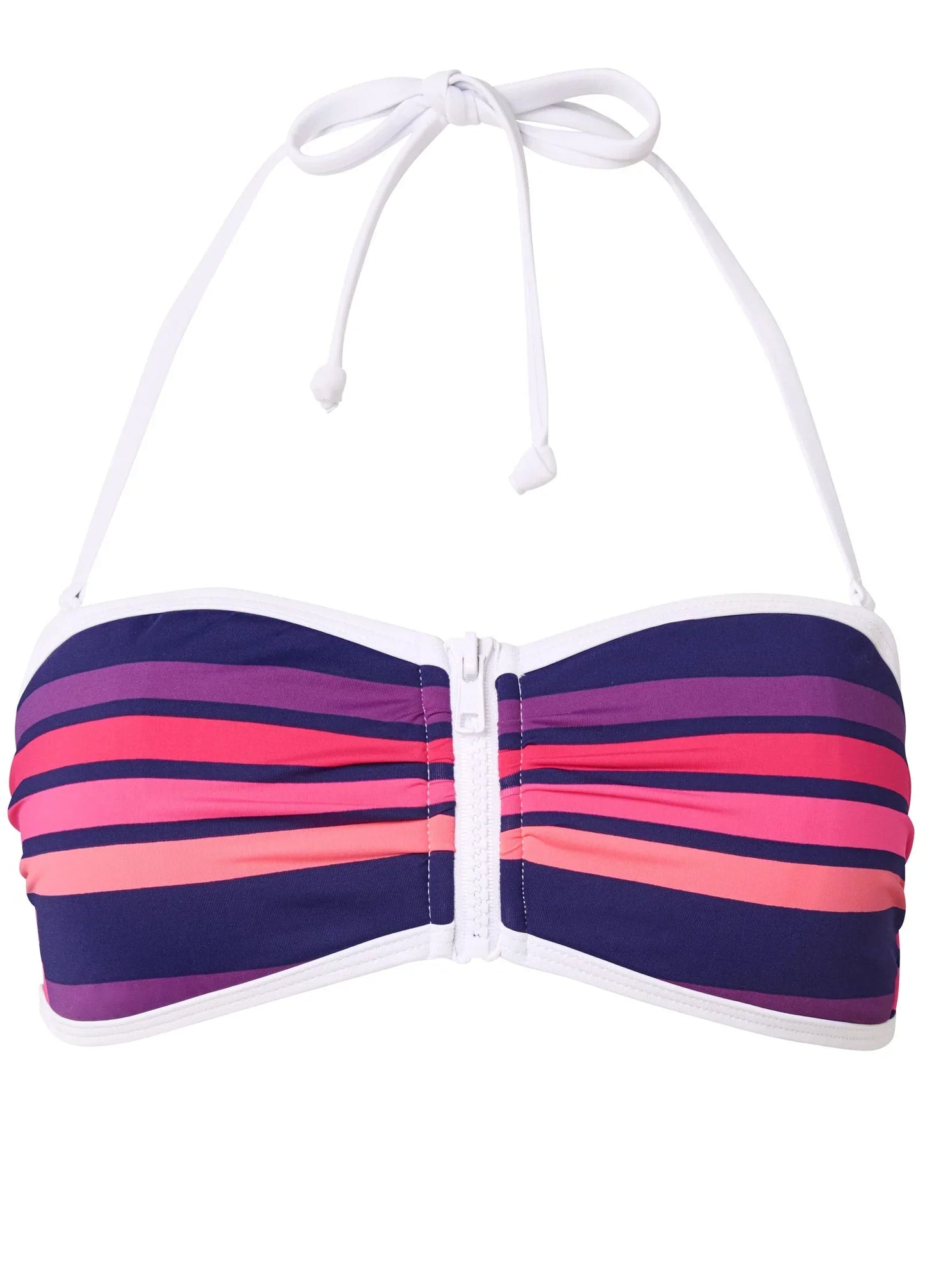 Bandeau Bikini Top Sunburst Stripe