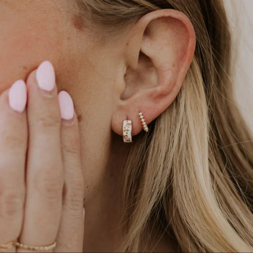 Eloise Tea Cup Hoop Earrings