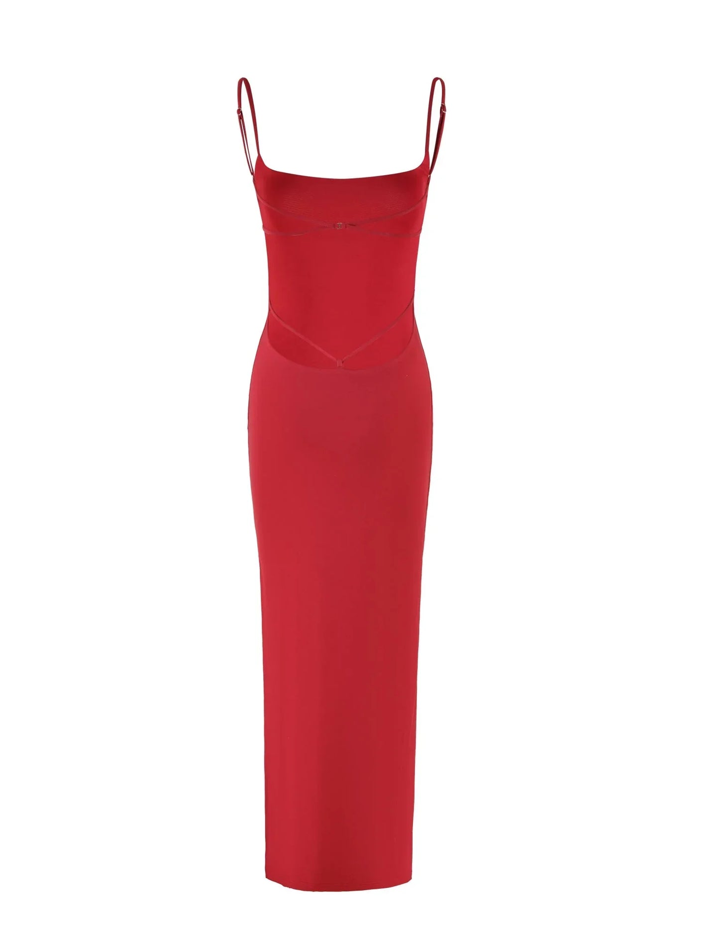 MINERVA MAXI DRESS RED BERRY RED