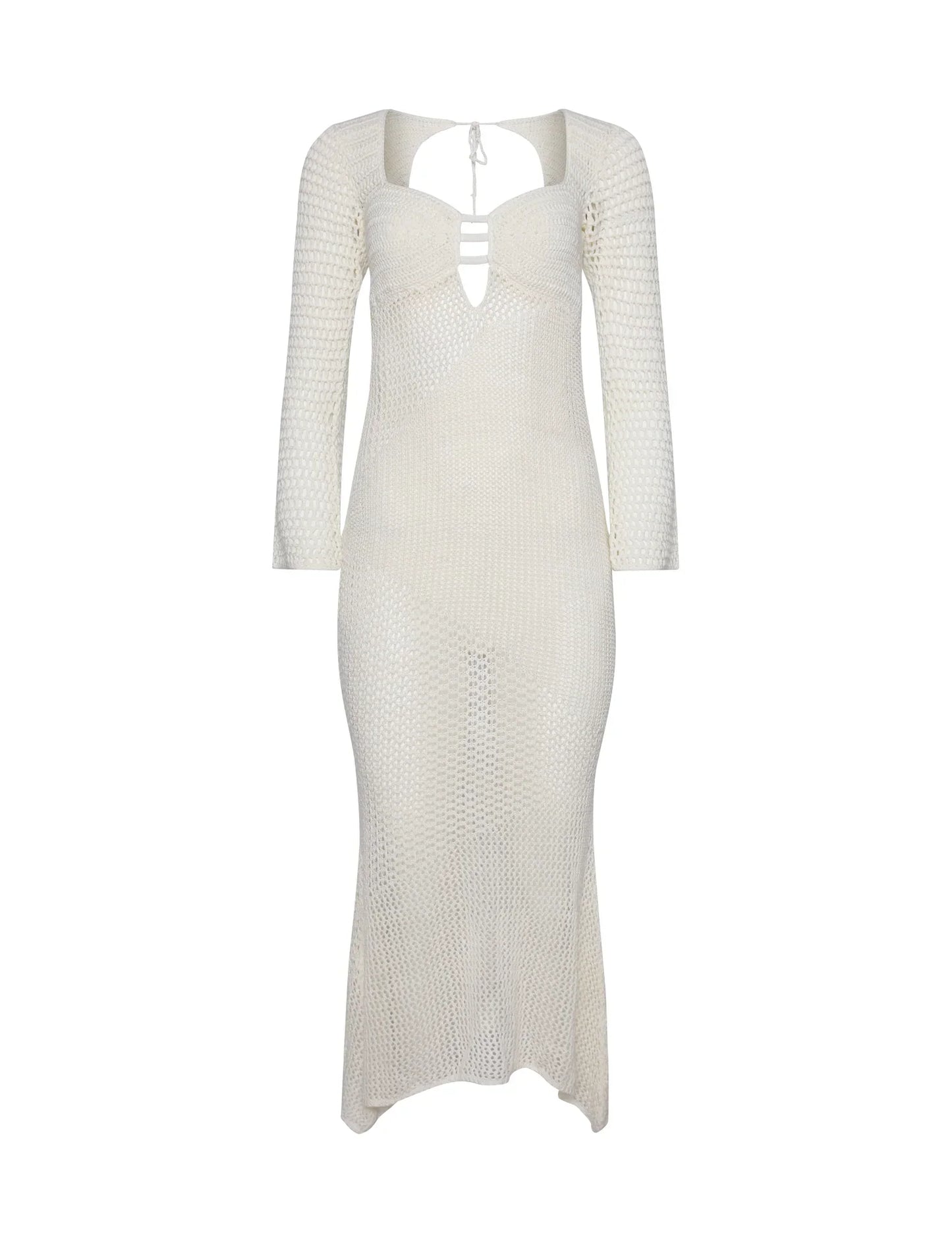 MACAULEY DRESS WHITE CREAM