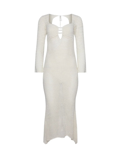 MACAULEY DRESS WHITE CREAM
