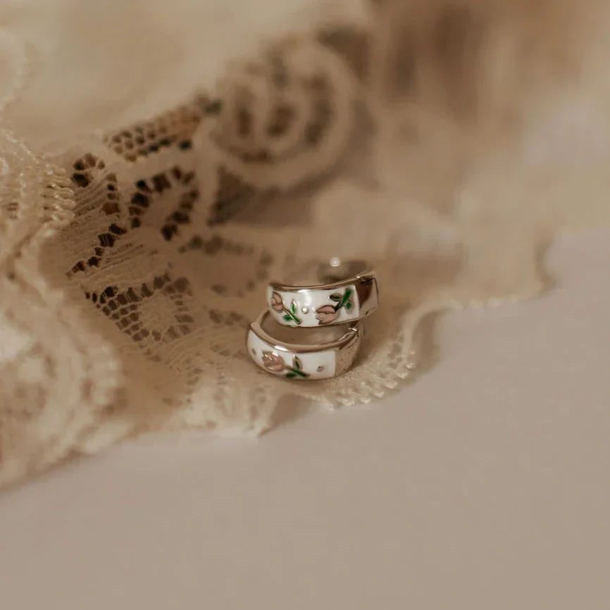 Eloise Tea Cup Hoop Earrings