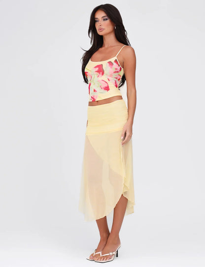 MARIANA SKIRT YELLOW PALE YELLOW