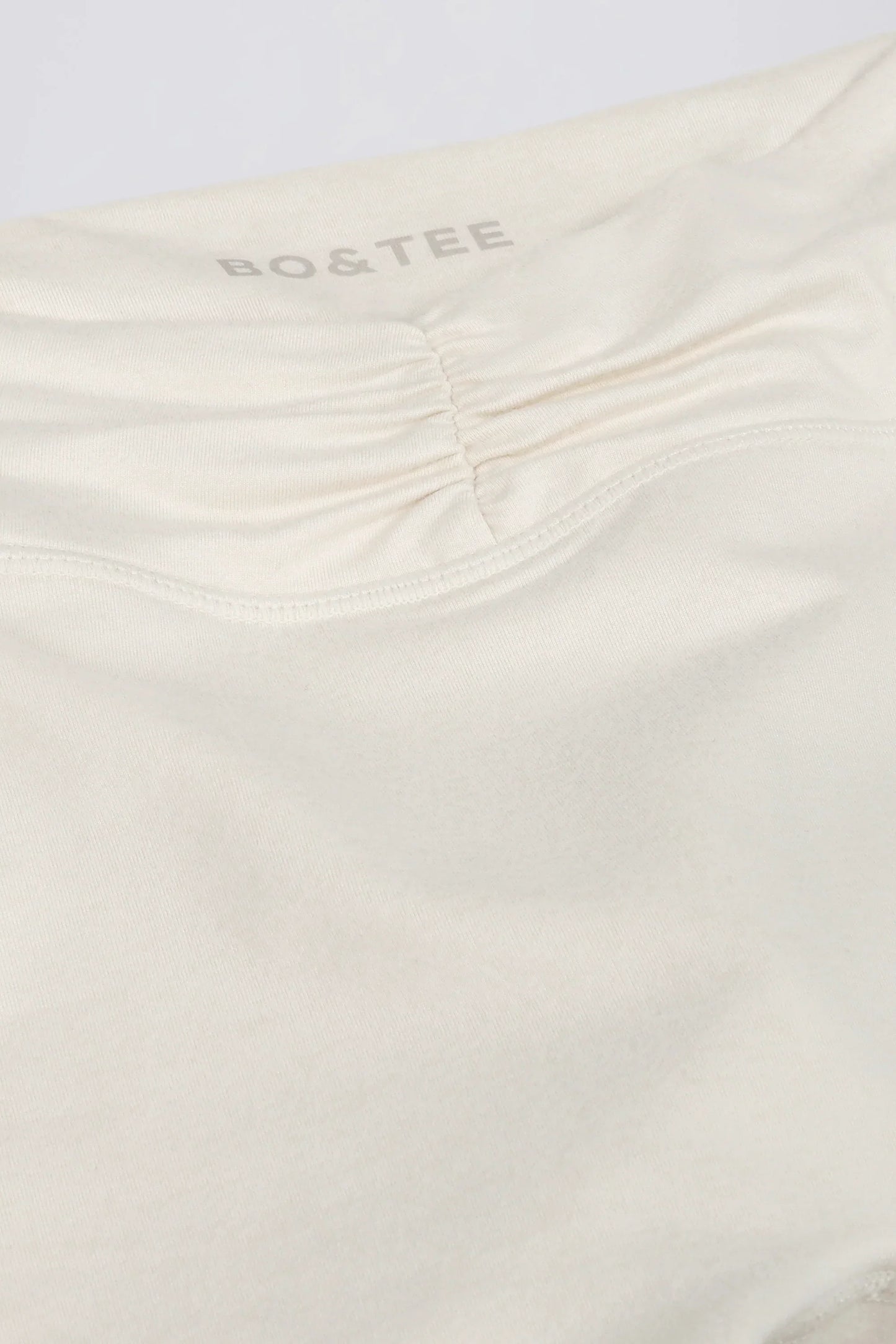 Ruched Mini Shorts in Vanilla