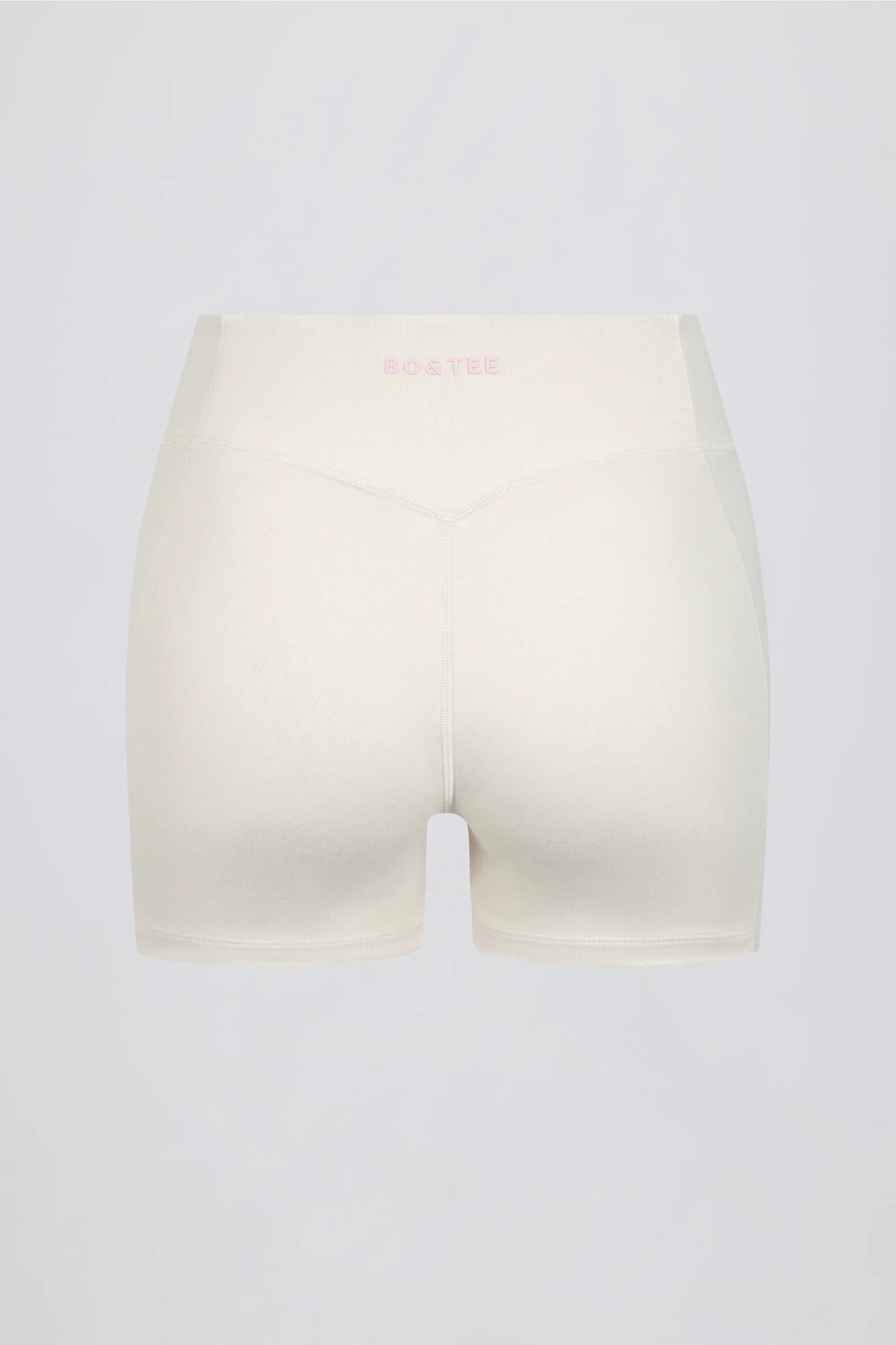 Ruched Mini Shorts in Vanilla