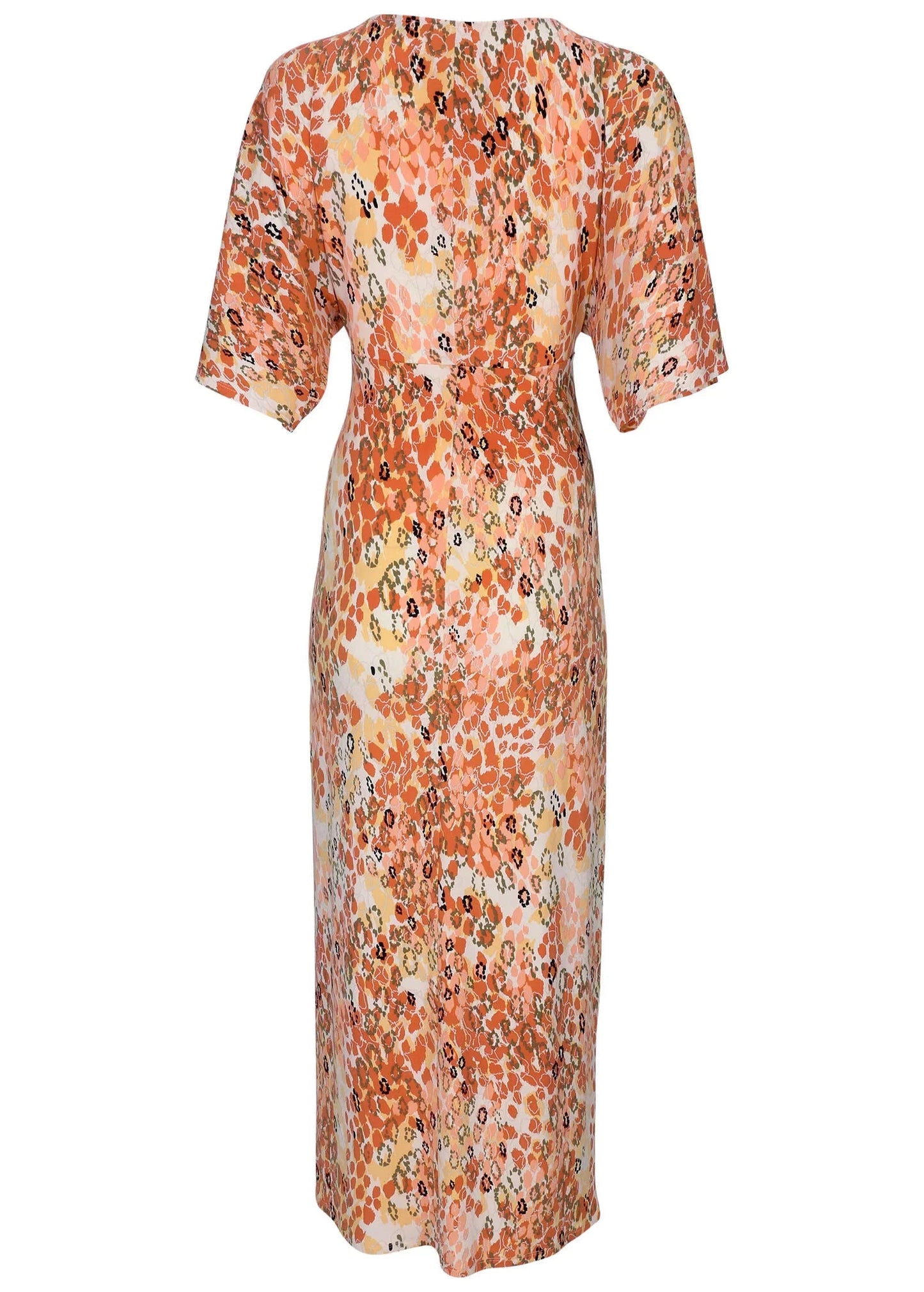 Twist Front Maxi Dress Leopard Trail