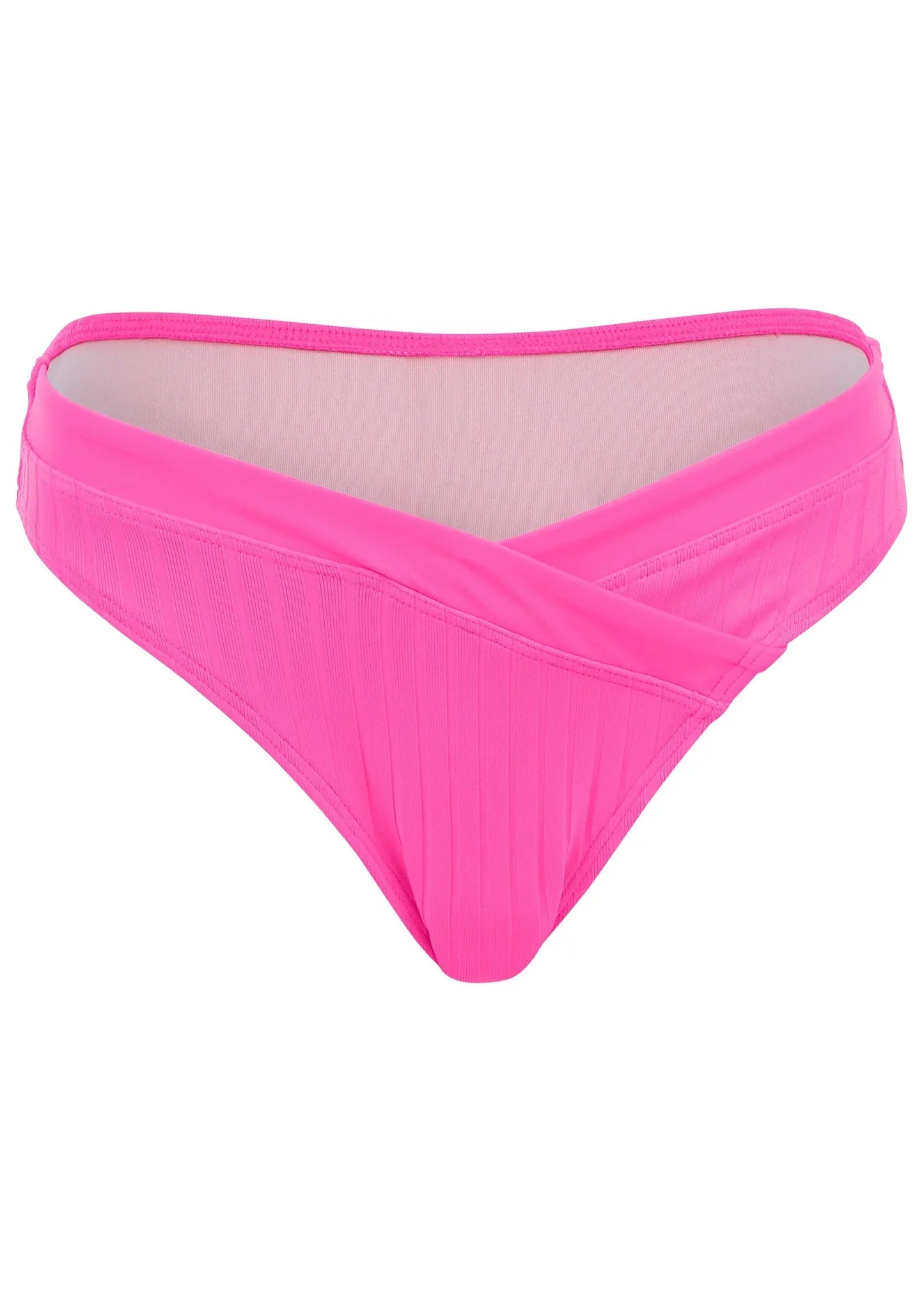 Superrib Havana Midi Bottom Hot Pink