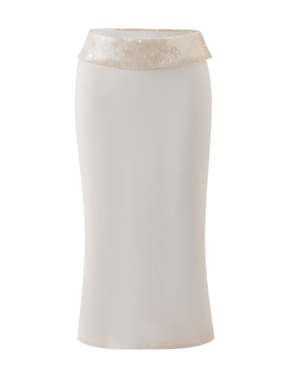 CHARLYZE MIDI SKIRT CREAM
