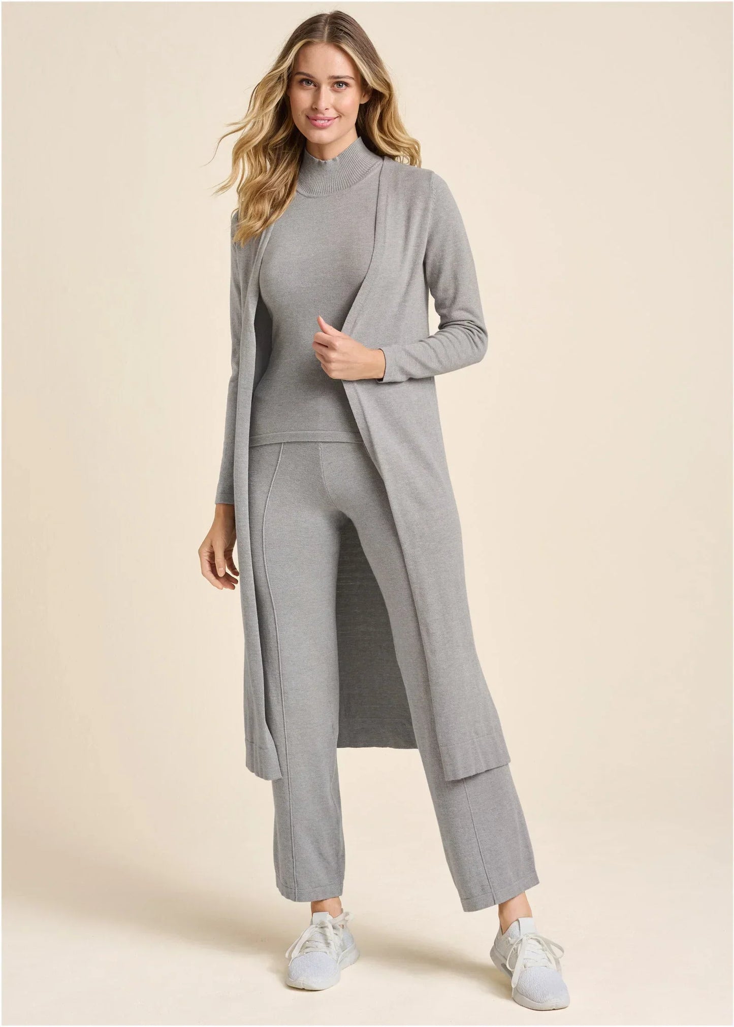Knit Pants Heather Grey