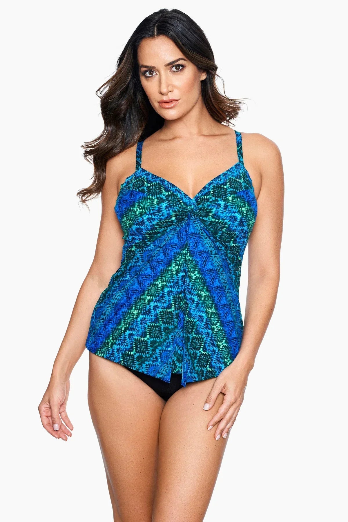Love Knot Tankini Top in Ocean Ombre