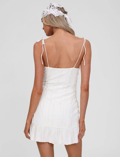 RANIA MINI DRESS OFF WHITE