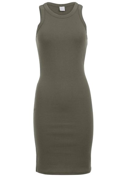 Flexrib Mini Dress Olive